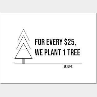 Every $25, One Tree Posters and Art